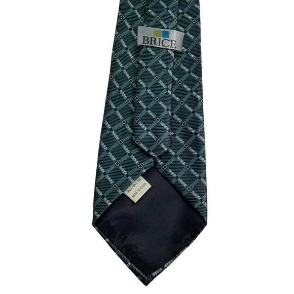 Brice Green Patterned Tie - Picture 4 of 6
